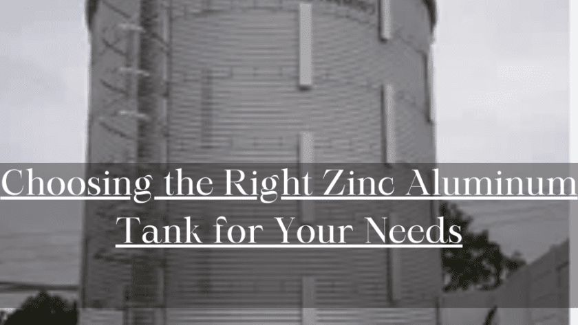 zinc aluminium tank