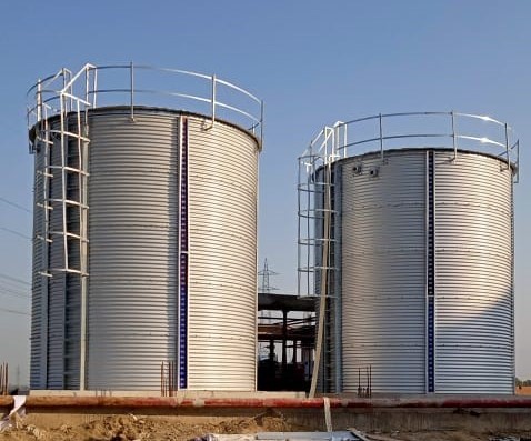 zinc alum storage tanks