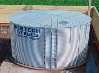 corrugated steel water tanks